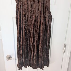 Apt.9 Elegant Brown Velvet Skirt